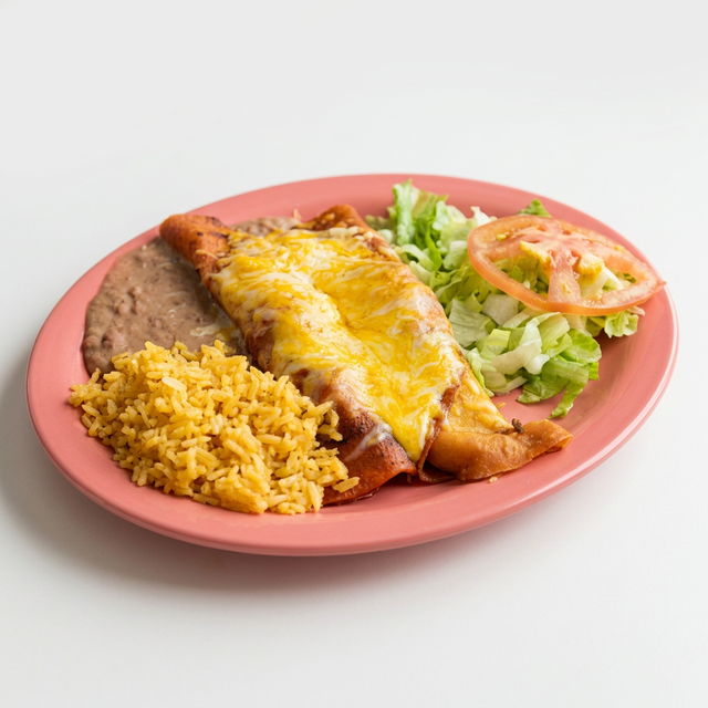 Enchiladas rojas.